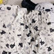 
S.SOFEA cloud cotton cat pajamas women's long-sleeved Japanese cute home clothes set 826# black and white cat 175 L
