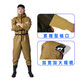 Full-body waders, one-piece fishing rain pants with rain boots, waterproof clothing, fish-catching waders, water shoes, reservoir men's leather fork, steel plate bottom, anti-puncture - yellow prismatic cuffs, whole body 42