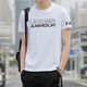 Under Armour UA Sports Summer Solid Color Round Neck T-shirt Short Sleeve Men and Women Half Sleeve Casual Loose Fashion Breathable Korean Version 11980T-shirt Black 3XL