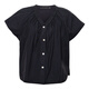 Roeyshouse loi High-End 100% reines Baumwollschwarz-Hemd 2025 Sommer Neues Fashion V-Ausschnitt Shirt Lose Top 11968 Schwarz M