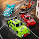 
Children's puzzle assembled building blocks sports car intellectual development toy off-road vehicle return racing mini children's toys building blocks assembled car-Bugadi-1