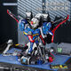 Halbkörper Mecha Warrior Ornamente Kinder Bildung kleiner Partikelbaugruppen Building Blockspielzeug kompatibel mit LEGO V5009 Halbkörper Mecha