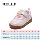 Belle Children's Shoes 2025 Autumn New Boys Toddler Shoes Girls Versatile Retro Moral Training Baby Casual Shoes Pink 27