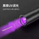 German craftsmanship, purple light flashlight, cat ringworm detection lamp, cat urine fungus detection pen, jade banknote anti-counterfeiting identification, fluorescent agent detection lamp, banknote detection lamp, 6W low power, low plastic model, slow charge welfare model