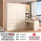Qilicai corner desk wardrobe integrated home bedroom small apartment desk bookshelf computer desk combination customized A53 style 12156*1700*2100