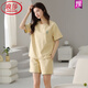 Langsha Pajamas (Langsha) Shorts de coton pur en coton pur de l'été