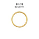 Chi Jizai micro 18K gold German craftsmanship plain gold twist braided ring commuting light luxury high-end ins ring style 3-gold color women's size 9