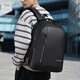 Sac à dos pour hommes sac à dos pour les femmes d'affaires Business Business Travel Travel Travel Schoolbag Sac d'ordinateur d'amortisseur à airbag tridimensionnel noir