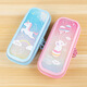 Little Pin Case mit Oil Quicksand Pen Cart Cartoon TPU Student Bleistift Fall Kinderstifte Fall 3899-4a Pink Unicorn