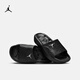 Nike Jordan Men's Bathroom Slippers Autumn New Hollow Drainage Slippers Official JORDAN HQ2163 001 Black/White 42.5