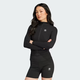 Adidas Damen-Langarm-Strickjacke, Slim Sportswear, Yoga-Kleidung, Fitnesskleidung, vielseitiger und atmungsaktiver Sommerstil, schwarzer schwarzer XXS