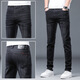 Lee Kids Summer New Black Jeans Männer schlanke Füße Trendy Elastichose Mode lange Hose schwarz 1048 Style regulär 28 (2 Fuß 1)