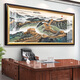 ZOCI长城山水画高档高级感壁画江山万里长城画靠山图公司办公室装饰 CT-3894沁园春雪 长140*60亮面机玻璃黑金框机玻璃