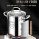 Golden Soup and Silver Dumplings 316 Stainless Steel Fryer Double-Ear Straight Household Fried Chicken and French Fries Multifunctional Oil-Saving Fryer with 304 Fried Blue 1 Inch Luxury Four-piece Set Fryer + 304 Fried Blue 16 Points 5cm3L
