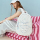 
vanwalk new Starry schoolbag girls ins junior high school students large-capacity backpack backpack travel bag backpack wish star white