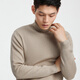 Von Creations [Technologie Hot] Zypressen Feste Farbgrabenkragenpullover Pullover Pullover Herren Winter Mikro-Stretch warmes, lässiges Basishemd-Hemd-Kamel (Kofferraumkragen) XL