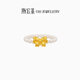 Chao Acer Bow Gold Pearl Ring Women's Pure Gold Freshwater Pearl Women's Ring Bracelet Birthday Gift Size 9-13 Elastic