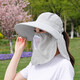 Spring and summer bubble tea tea large hat brim sun protection hat cotton linen women fashion casual sun hat sunshade hat women khaki sun protection breathable
