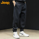 JEEP Casual Pants Men's Autumn and Winter Loose Tights Trousers Men's Warm Pants Sweatpants Black XL