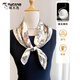 
Woodpecker (TUCANO) mulberry silk silk scarf for women 65 Chinese square scarf 2025 spring and autumn new fashionable and versatile silk scarf mulberry silk gift box Flower story-in blue (65*65cm)