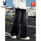 Playboy (Playboy) Retro High Street Jeans Men's Spring и Summer Gradient American Loose Straight Leg Pants Cleanfit High Street Bonders 1047 Ностальгические s