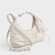 CHARLES&KEITH25秋季新品复古褶皱蝴蝶结单肩腋下包CK2-40271626 Cream奶白色 S