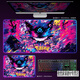 Mengyier RGB luminous mouse pad Large Pokémon Genggui E-sports game keyboard pad Anime table pad Ambient light strip DD-3291 upgraded RGB Genggui 350x250mm 4mm