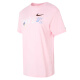 耐克（NIKE）女装运动套装25夏新款舒适透气时尚印花短袖T恤宽松五分裤 两件套 FJ7714-690+HM6983-133 L