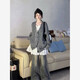 Capítulo genial (Kuzhang) 4884 People recolecte trajes de dos piezas, pequeño dulce estilo universitario de encaje de encaje de empalme Slack Slack Single Piece Skirt White 2xl