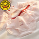 G.DuckKids Girls A Algodón de algodón puro Niños de tamaño mediano de 10-12-13 años estudiante de secundaria de secundaria conejo rosa 15 pantalones cortos 6625 lindo corazón rosa 5 tiras 150m (adecuado para 60-78 Jin [Jin equivale a 0.5 kg]) 150
