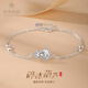Cuihua pt950 platinum crushed ice gourd bracelet platinum jewelry anniversary gift for girlfriend and wife birthday gift crushed ice gourd bracelet total weight about 4.1g