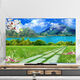 
Customized new TV dust cover TV cover sunscreen fabric 65-inch protective cover cover hanging curved screen table type B1391 Music Dolphin 37-39 inches (93*60cm)