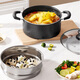 Cooking King pot set non-stick starry sky wheat rice stone color wok frying pan soup steamer induction cooker universal B50052