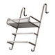 Toalla de toallas baño sin golpes de baño estante de almacenamiento de baño ducha de baño estante de vidrio barra de toalla de toalla de toallas pistola gris pistola simple-39cms gancho-9859