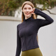 Fan Sheng Yoga Running Fitness Kleidung für Frauen Schlanke hüftlange Hülse Nackt Outdoor Casual Sports Jacke FC12858 Sandelholz s