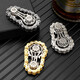 
Gear chain fingertip gyro mechanical chain teeth boring to play with pressure relief artifact adult EDC decompression metal toy [hollow model] gold chain + silver gear small screwdriver
