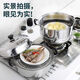 Stainless steel three-layer double 2-layer thickened steamer soup pot magnetic stove gas pot universal stove 30cm 2-layer universal stove