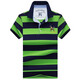 
Busen 2025 summer new middle-aged men's pure cotton short-sleeved T-shirt slim business lapel striped base shirt 3882 white M