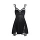 
80-160Jin [Jin equals 0.5 kg] Sexy lace deep V plus breast pad sweet nightgown robe velvet home clothing set 3879 black robe + belt, average size recommended 80-160Jin [Jin equals 0.5 kg]