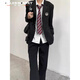 Sound Monkey Suit Men's DK Uniform Suit Jacket Men's College Style Casual Suit Junior High School High School College Student Adult Ceremony Suit+White Shirt+Trousers+Tie Four-piece Set XL (115-130Jin Jin is equal to 0.5 kg)