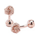 WILLIAM MILTON Classic Rose Gold Dandelion Cufflinks Men's Light Luxury Cuff Nails Temperament Gift Rose Gold