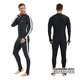Knight one-piece swimsuit men's Lycra wetsuit thin quick-drying swimsuit waterproof female snorkeling surfing ice sun protection suit black XL