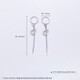 CHINA GOLD platinum tassel fish scale gourd earrings as a gift for your girlfriend, about 4.57g