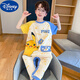 迪士尼（Disney）小孩衣服儿童连体睡衣棉男童夏季短袖薄款防踢睡袋中大童男孩连体 G-9925#小黑猫 170 6码【身高80-90cm】25-30斤