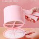 CLCEY plastic semi-automatic flour sieve, cup-type stainless steel flour sieve with cover, kitchen baking tool filter sieve, pink flour sieve with cover + large egg beater included