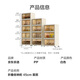 Jingdong-made installation-free storage cabinet with wheels, foldable magnetic large-capacity storage cabinet, bedside table, 45cm wide, three layers