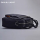 CavlslKcat men's crossbody bag vertical business briefcase casual commuter computer bag large capacity canvas portable shoulder bag black 26*10*29CM