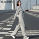 Magiopy International Luxus High-End-Marke European Nische Casual Sports Anzug Frauen 2025 Neues Spring Design Gray Grey S (100 Jin [Jin Equals 0,5 kg]))