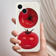 
Shanwengqing tomato mobile phone case Apple 15 suitable for Huawei mate60pro tomato iPhone14promax vegetable 50v straight edge TPU-antique white-JLZ15914 tomato iPhone15