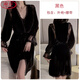 Langsha (Langsha) Модная сексуальная пижама для женщин с глубоким V Plus Bud Bad Velvet Yarn Sweet The Write The Nightgown для женщин с внешней одеждой и домашней одеждой Установка 3879 Винная инфракрасная халата + пояс + средний размер 90-130Jin [Jin равняется 0,5 кг]